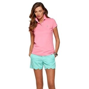 Lilly Pulitzer Womens Pique Polo Shirt S